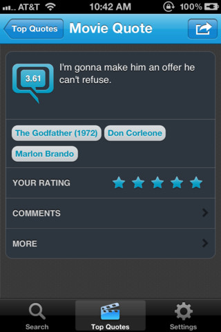 MovieQuoter for iPhone