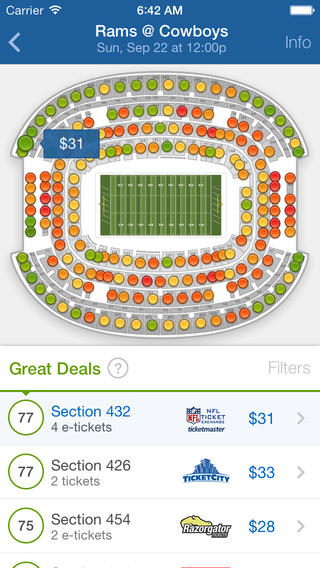 3 iPhone Apps for Sports Tickets & Seat Upgrades