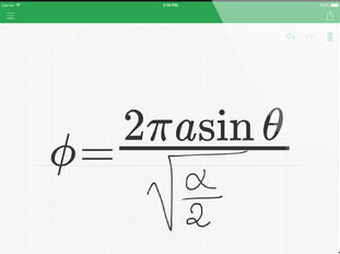 MyScript MathPad for iPhone