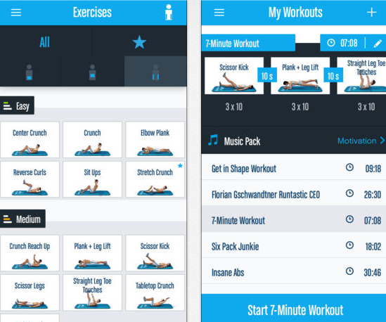 Runtastic Six Pack: Abs Trainer for iPhone