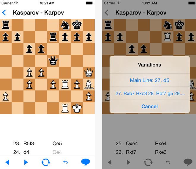 Chess Viewer for iPhone: PGN Viewer