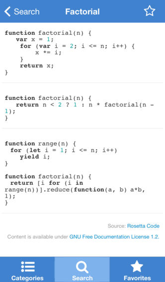 js code