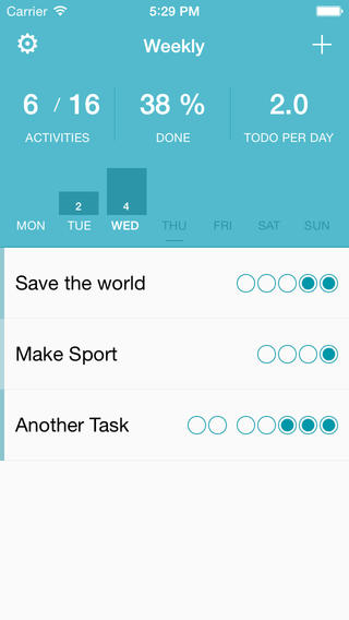 Weekly for iPhone: Task Tracking