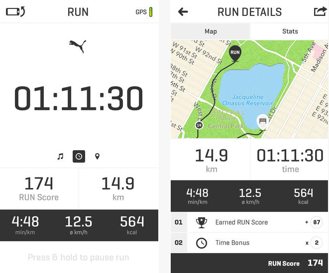 PUMATRAC App for Runners