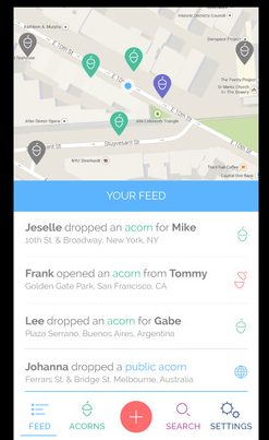 Acorn Location Reminders for iPhone