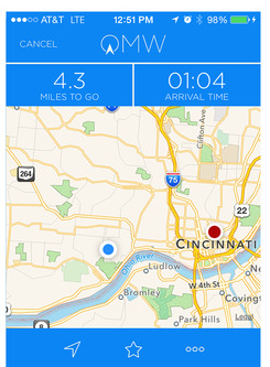 OMW for iPhone: Share Your Location In Real-time