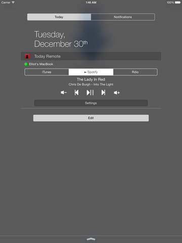 TodayRemote: Control Your Music from Your Mac