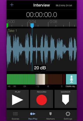 Apogee MetaRecorder for iPhone & Apple Watch