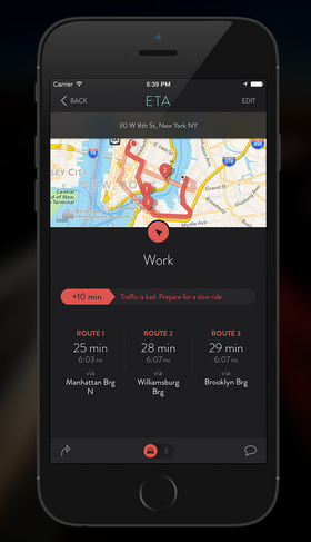 ETA: GPS Driving Assistant for iPhone