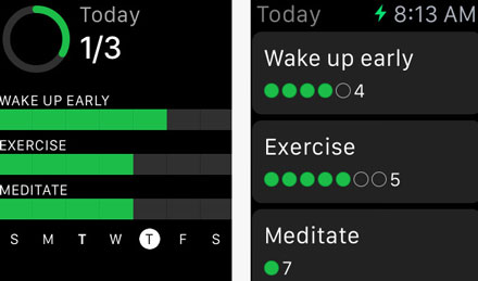 Momentum Habit Tracker for iOS & Apple Watch