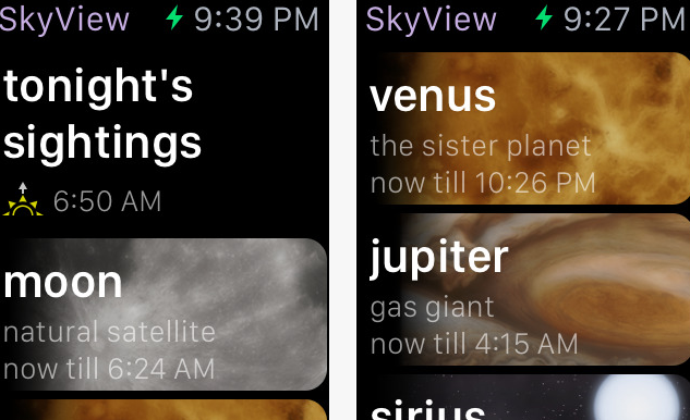 SkyView for Apple Watch