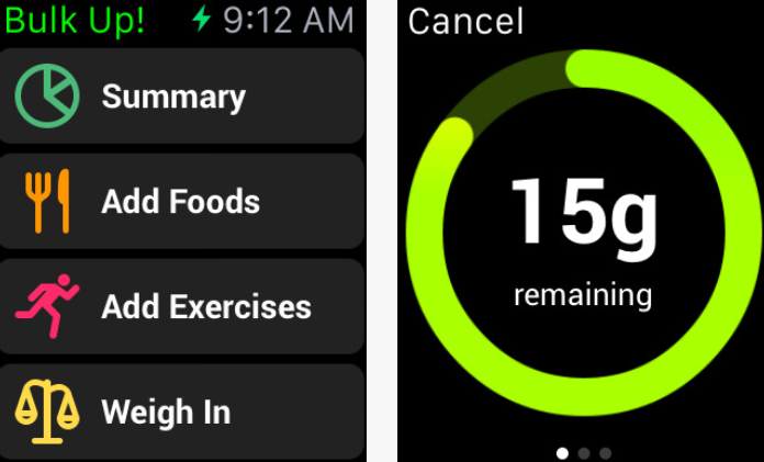 Bulk Up Protein Tracker for iPhone & Apple Watch