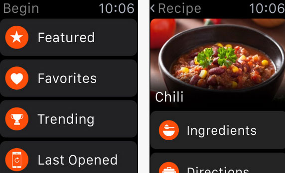 Tastely Recipes for iPhone and Apple Watch