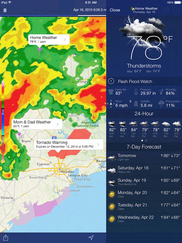 NOAA Radar Pro: Severe Weather Tracker for iPhone