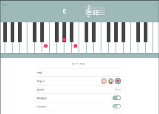 Cheeky Fingers for iPhone: Piano Chord Dictionary