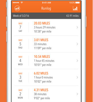Tempo Running Log for iPhone