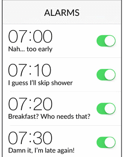 Kiwake Alarm Clock for iPhone