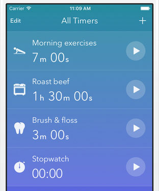 Timeglass for iPhone: Workout & Kitchen Timer