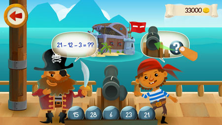 Captain Math for iPhone: Arithmetic Game for Children