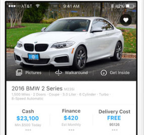 Beepi for iPhone: Buy & Sell Used Cars