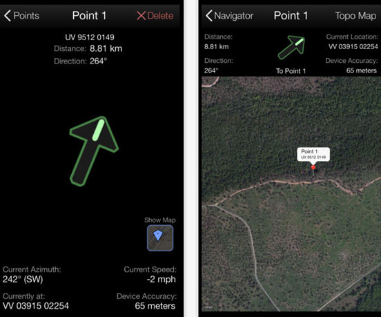Land Nav Assistant for iPhone