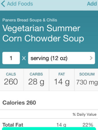 ControlMyWeight Calorie Counter for iPhone
