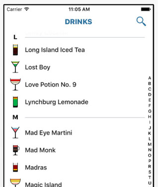 Lush Cocktails for iPhone