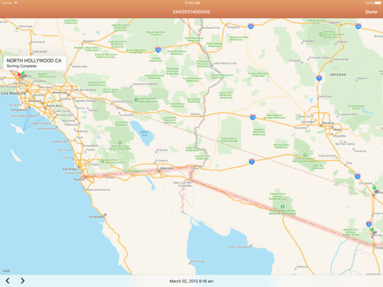Parcel Delivery Tracking App for iOS