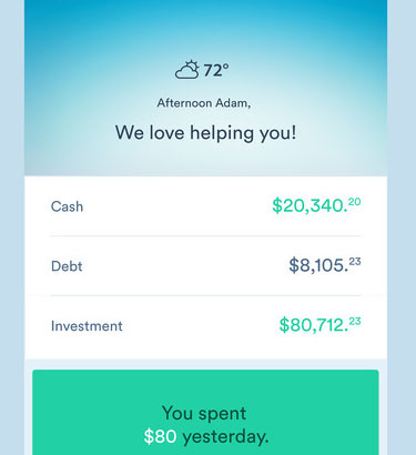 Clarity Money for iPhone: Spending Tracker