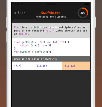 SwiftBites for iPhone: Learn Swift