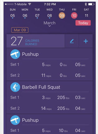 Gymatic Workout Tracker for iPhone Identifies Exercises