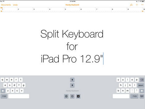 Handy Keyboard: Split Keyboard for iPad Pro