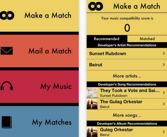 Tune Match for iPhone: Compare Libraries