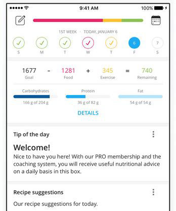 YAZIO: Nutrition Calculator for iPhone