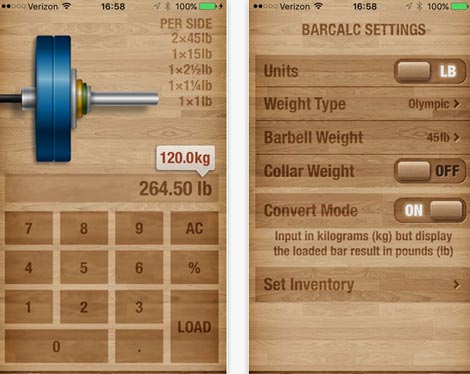 BarCalc: Barbell Calculator for iPhone