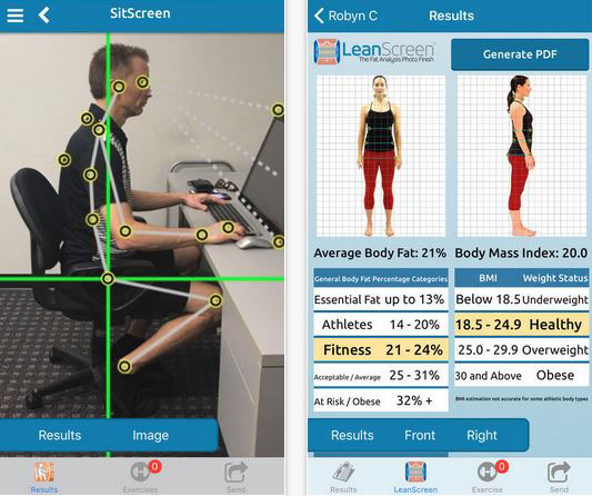 PostureScreen Posture Analysis App for iPhone