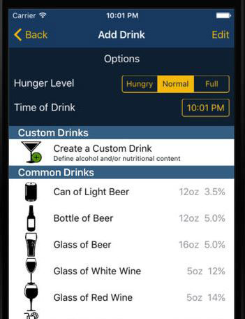 Drunkalyzer: Blood Alcohol Content Estimator for iPhone