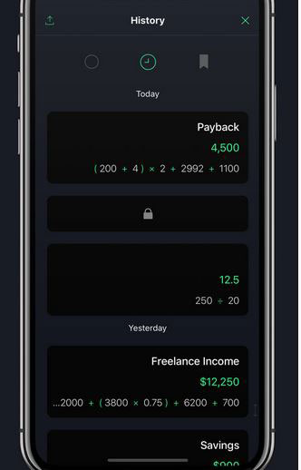 Calzy 3 Calculator for iPhone
