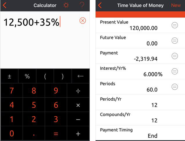 powerOne Finance Pro: Financial Calculator for iPhone