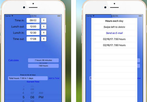 Time Clock Helper for iPhone