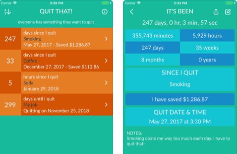 Quit That! Habit Tracker for iPhone