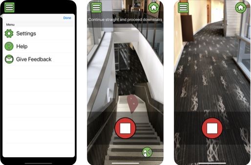 Clew: AR Navigation App for Visually Impaired Users