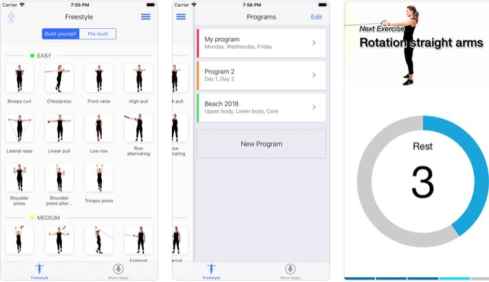 Virtual Trainer Resistance Band App