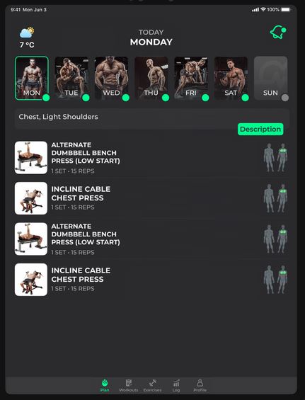 ProFit: Workout Trainer for iPhone