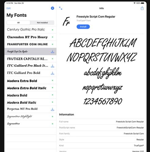 RightFont: Font Installer for iPhone