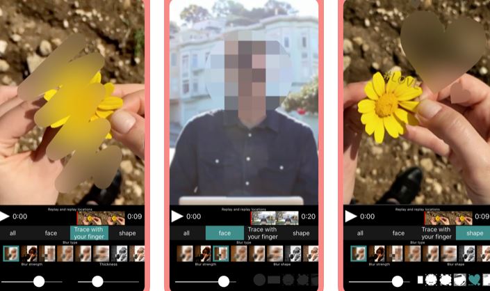Video Mosaic Blurring App for iPhone
