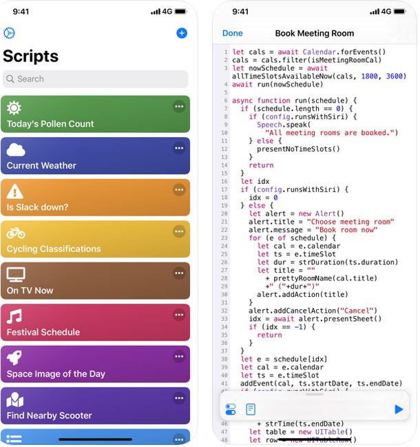 Scriptable: JavaScript Automation App for iPhone