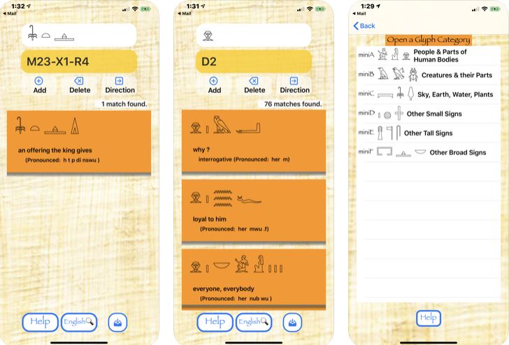 Hieroglyphics Pro Translator for iPhone