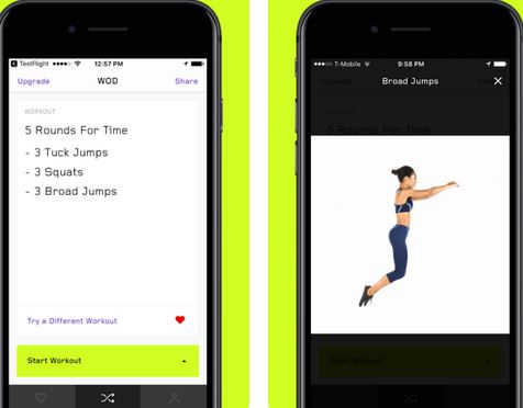 WOD – Travel Workout Generator for iPhone