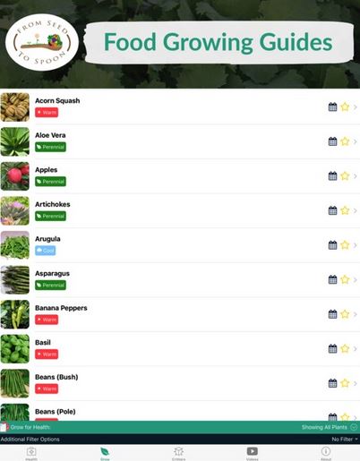 From Seed to Spoon Gardening App